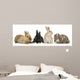 Four Bunny rabbits Wall Decal