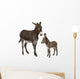Donkey and Foal Wall Decal
