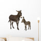 Donkey and Foal Wall Decal