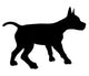 Puppy Dog Illustration Silhouette Wall Mural