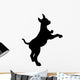 Puppy Dog Illustration Silhouette Wall Decal