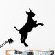 Puppy Dog Illustration Silhouette Wall Decal