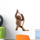 Baby Sumatran Orangutan Hanging on Rope Wall Decal