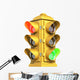 vintage traffic signal Wall Decal
