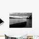 Abandoned Canoe Floating On Water Wall Mural