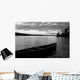 Abandoned Canoe Floating On Water Wall Mural