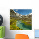 High altitude lake and mountains of the Andes with snow Wall Mural
