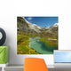 High altitude lake and mountains of the Andes with snow Wall Mural