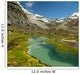 High altitude lake and mountains of the Andes with snow Wall Mural