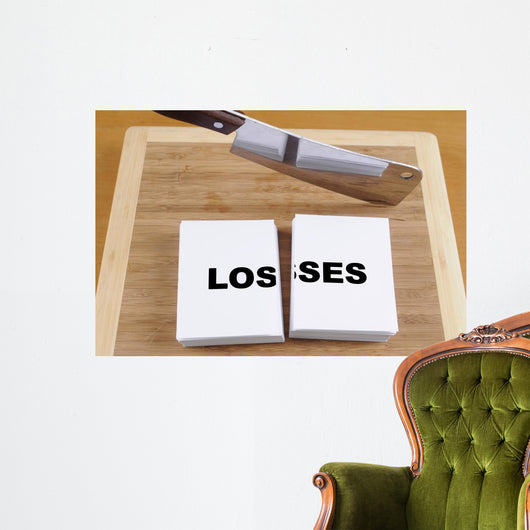 Cutting Losses Wall Mural