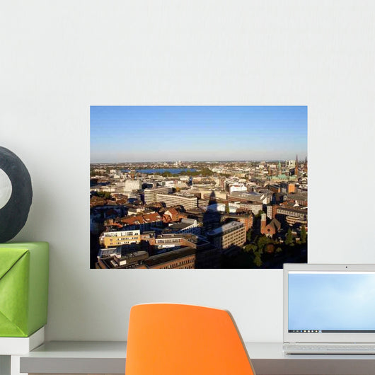 Hamburg Luftaufnahme Wall Decal
