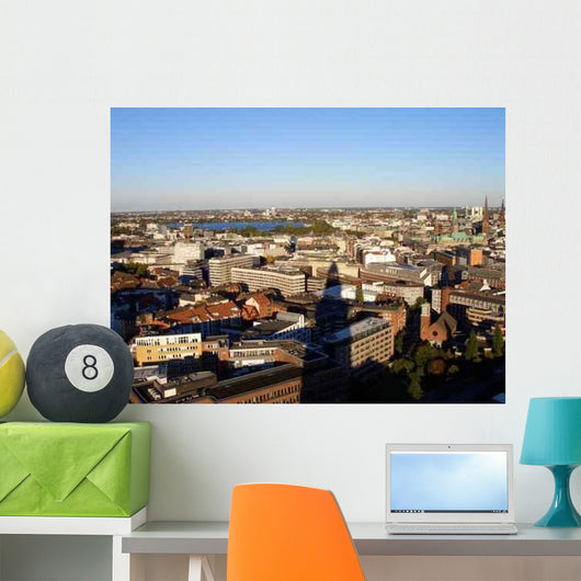 Hamburg Luftaufnahme Wall Decal
