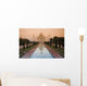 View Of Taj Mahal Reflecting In Pond Wall Mural