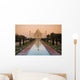 View Of Taj Mahal Reflecting In Pond Wall Mural