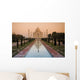 View Of Taj Mahal Reflecting In Pond Wall Mural