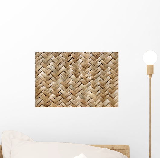 Straw Mat Wall Mural