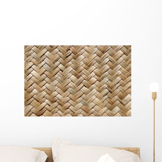 Straw Mat Wall Mural