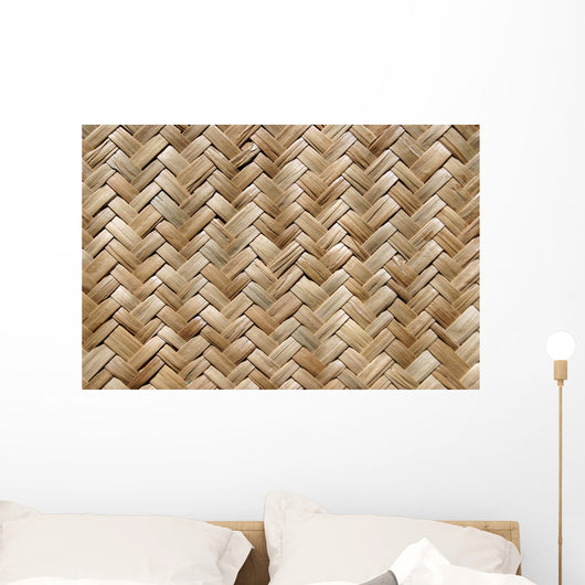 Straw Mat Wall Mural