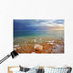 Tthe Dead Sea in Israel in a spring thunder-storm. Wall Mural
