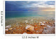 Tthe Dead Sea in Israel in a spring thunder-storm. Wall Mural