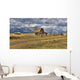 Remote Landscape With Mountains In Background Wall Mural