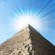 Egyptian Pyramids with Sun