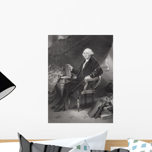George Washington From Painting By Alonzo Chappel Wall Mural