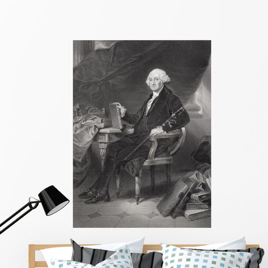 George Washington From Painting By Alonzo Chappel Wall Mural