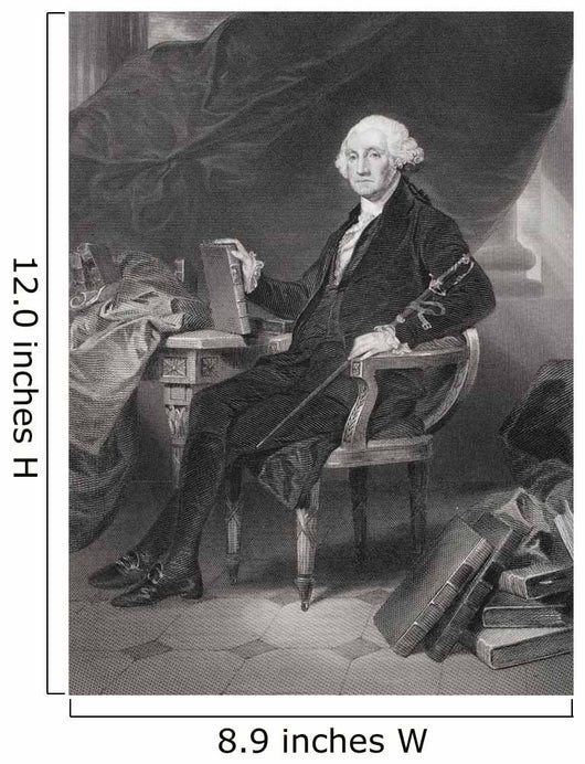 George Washington From Painting By Alonzo Chappel Wall Mural