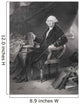 George Washington From Painting By Alonzo Chappel Wall Mural
