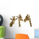 Three Giraffes Wall Decal
