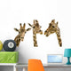 Three Giraffes Wall Decal