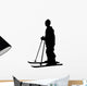 skiing silhouette Wall Decal