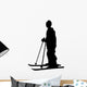 skiing silhouette Wall Decal