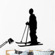 skiing silhouette Wall Decal