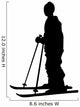 skiing silhouette Wall Decal
