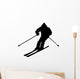 Skiing Silhouette Wall Decal