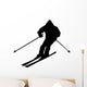 Skiing Silhouette Wall Decal