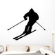Skiing Silhouette Wall Decal