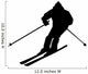 Skiing Silhouette Wall Decal