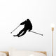 Skiing silhouette Wall Decal