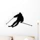 Skiing silhouette Wall Decal