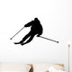 Skiing silhouette Wall Decal