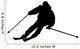 Skiing silhouette Wall Decal