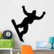 skiing silhouette Wall Decal