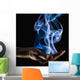Smoke Wisps From A Hand Wall Mural
