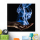 Smoke Wisps From A Hand Wall Mural