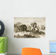 American Indians Buffalo Hunting By Rev Samuel Manning Wall Mural