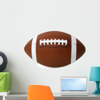 American Football Wall Decal shown on a wall