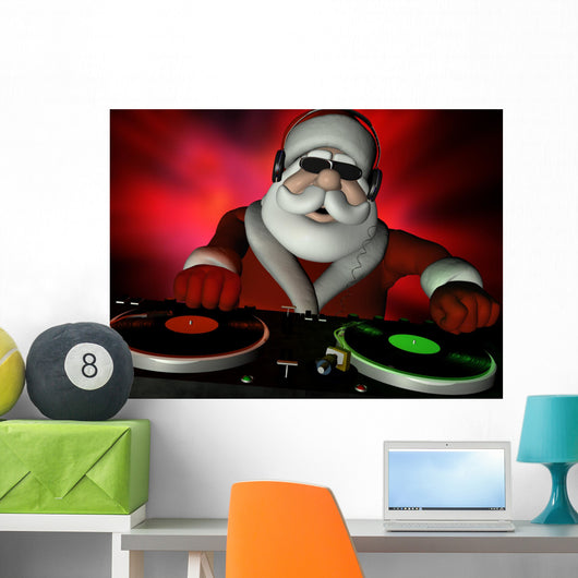 santa's in da house Wall Mural